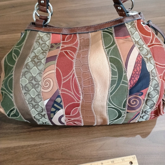 Colorful Patchwork Shoulder Bag - Picture 4 of 12